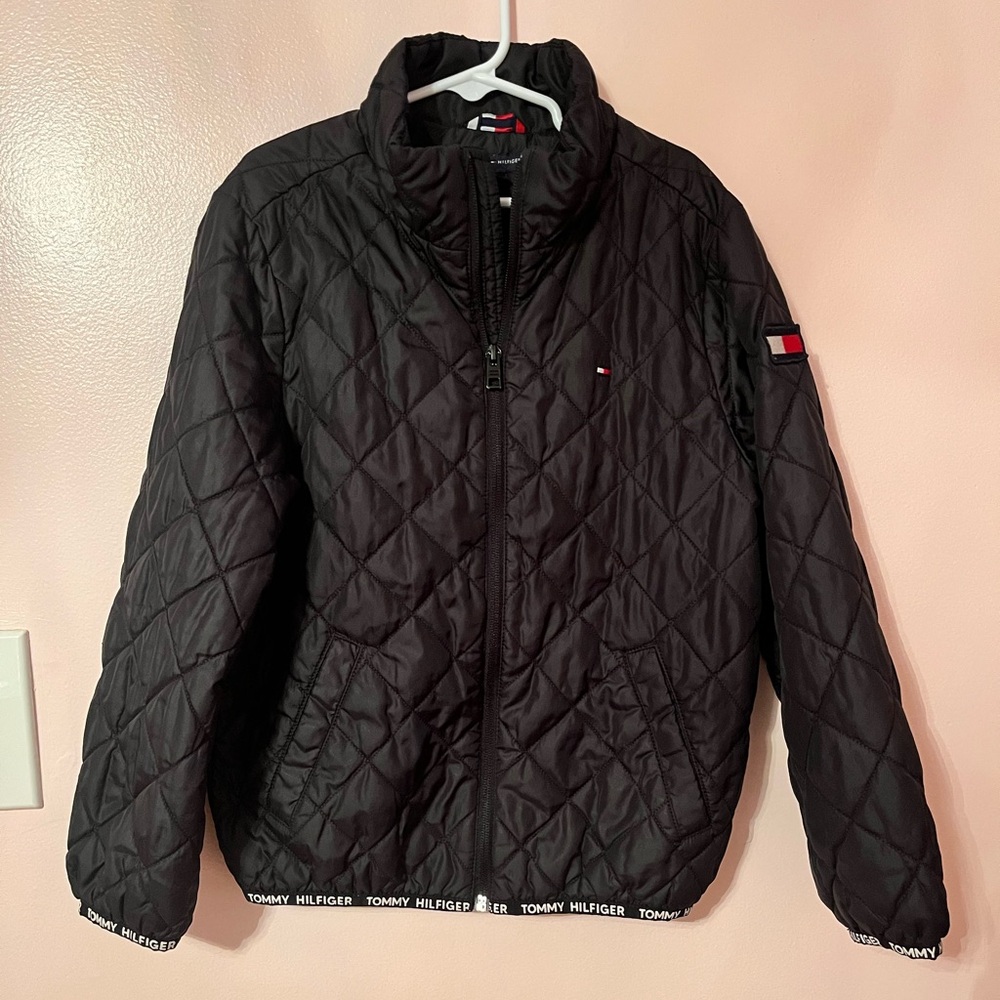 Tommy Hilfiger Black Jacket with Logo